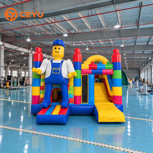 <span class=keywords><strong>Château</strong></span> <span class=keywords><strong>gonflable</strong></span> commercial Ceyu pour enfants, thème jungle, aventure forestière, trampoline, unité de location pour fêtes d'enfants - Product Image 1