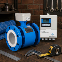 Débitmètre électromagnétique direct usine, précision ±0,5 %, 4-20 mA RS485, à brides, pour eau, eaux usées, huile, liquides chimiques DN10-DN2000