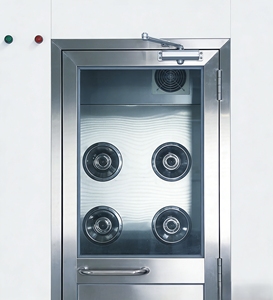 Mobiliario de laboratorio escolar: Cuartos limpios individuales, Duchas de aire, Cuartos con soplado de aire - Cuero genuino, Construcción de acero, Biología - Product Image 3