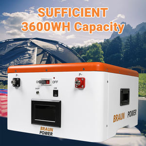 <span class=keywords><strong>Braun</strong></span> Power 24V 25.6V300Ah Lifepo4 support de batterie bricolage boîtier 200A BMS 15kwh solaire RV UPS stockage d'énergie de secours empilable EU Stock - Product Image 5