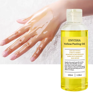 Venta caliente orgánico vegano reparación fuerza nudillos blanqueamiento eliminar la piel muerta exfoliante Anti manchas oscuras ACEITE DE Peeling amarillo - Product Image 1