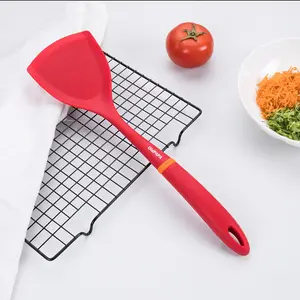 Pişirme eşyası yapışmaz mutfak gereçleri isıya dayanıklı sabit tencere mutfak Gadget silikon Spatula
