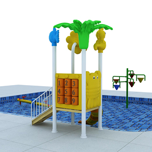 Nhựa Nước Slides Công Viên Nước Sân Chơi Nước Nhà 1 Bộ Cho Hồ Bơi Nhựa Tùy Chỉnh Màu Sắc TX-93502 - Product Image 2