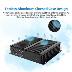 Customized Intel Core I5 7200U I3 I7 Embedded Fanless Industrial Computer 6*COM RS232 RS485 DDR4 M.2 TPM2.0 Industry Mini PC
