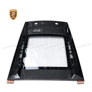 Cofano in Fibra di Carbonio con Ottima Aderenza e Copertura Trasparente per <span class=keywords><strong>Bagagliaio</strong></span> Posteriore per Gallardo Lp550 Lp560 Lp570 - Product Image 1