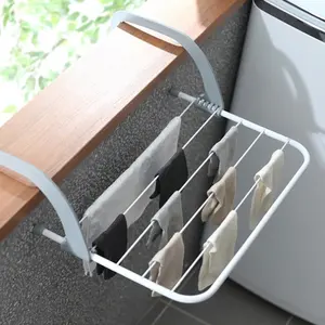 Su ordinazione di Plastica Multifunzionale Pieghevole del sacchetto del Metallo Gancio di Vestiti radiatore airer - Product Image 1