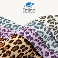 Nouvelle Arrivée Cuir PU Effet Velours Coton Imitation Léopard 1,1 mm pour Sacs, Grain Litchi Imprimé 9166-9168