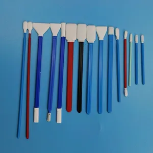 Double Layer Rectangle Polyester Swabs Hydro-Entangled Tip Cotton Buds