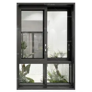 Instime Chinese Supplier Factory Price 2022 Classic Design The Cheapest Price Aluminum Profile Sliding Windows For Business