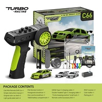 Voiture de drift RC Turbo Racing C66 à l'échelle 1:76 avec gyroscope, télécommande RTR 2,4 GHz, jouets électriques proportionnels pour enfants et amateurs