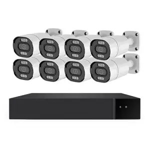 Vstarcam 8CH 풀 HD 감시 5MP IP POE 카메라 시스템 풀 컬러 POE NVR 키트 세트 8 채널 NVR 홈 시큐리티 CCTV 시스템