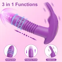 Stoßvibrator für Frauen APP-gesteuerter Rotierender Teleskop-Dildo Fernbedienung G-Punkt-Massage Klitoris-Stimulator Sexspielzeug für Frauen