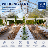 Tentes de réception en aluminium et toile de verre pour mariages et événements en plein air – Vente chaude