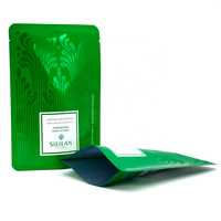 ZHONGBAO Sachet personnalisé imprimé à trois soudures avec encoche pré-découpée à ouverture facile, disponible en finition mate ou brillante pour masque facial