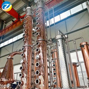 ZJ 300L Alambic multifonctionnel en cuivre et deux colonnes hautes pour whisky, brandy, <span class=keywords><strong>vodka</strong></span> - Product Image 5