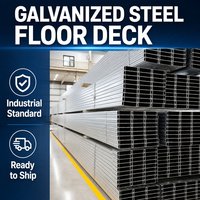 Tôle de plancher en acier galvanisé profilé |   Panneau sans béton requis pour la construction de plateformes de mezzanines en acier