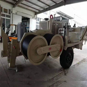 Tracteur électrique à double usage pour le tensionnement et la pose de câbles, machine de levage hydraulique 3T-42T, traction de 9 tonnes pour la pose de tuyaux - Product Image 3