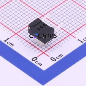 TC-1101DE-B-E Tactile Switch Through hole Component THT Switch Single Pole Single Throw Rectangle Button 1.6N Right Angle Insert - Product Image 2