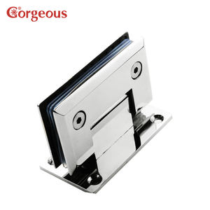 Charnière <span class=keywords><strong>de</strong></span> <span class=keywords><strong>douche</strong></span> murale carrée en acier inoxydable au design moderne, pour porte coulissante en verre, avec pinces <span class=keywords><strong>de</strong></span> verre à 90 degrés, pour salle <span class=keywords><strong>de</strong></span> bain - Product Image 4