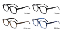 Fabricants de lunettes de haute qualité en Chine, montures de lunettes en acétate pour homme, lunettes anti-lumière bleue, montures en acétate, lunettes optiques