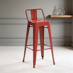 Sedia in Ferro Moderna per Esterni, Giardino, Campeggio, Bar Mobile, Impilabile, Arredamento per Sala da Pranzo, Ristorante, <span class=keywords><strong>Cucina</strong></span> e Hotel - Product Image 2