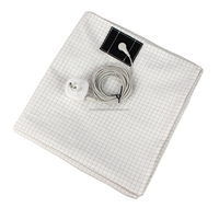 Draps de mise à la terre conducteurs en fibre d'argent à 10 %, en coton respirant, fabricant OEM