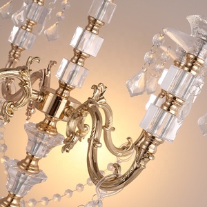 5 Arm Acrylic <strong>Candelabra</strong> for Vase Wedding Decoration Centerpieces - Product Image 3
