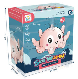 Juguete de fuente de agua de <span class=keywords><strong>pulpo</strong></span> de inducción automática iluminada-Juguete de baño para bebés para niños pequeños, niños, diversión en la <span class=keywords><strong>piscina</strong></span> y el baño - Product Image 6