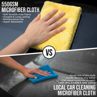 Serviettes en microfibre corail sans bords LINNA XCJ-400, très absorbantes, pour le polissage, le nettoyage des canapés et le séchage des voitures – Offre spéciale