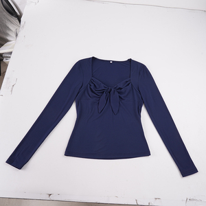 Top sin mangas con cuello en V y lazo, ajustado, fruncido, favorecedor, para mujer, estilo Hot Girl - Product Image 6