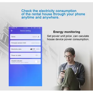 1P eWelink однофазный Din-рейка WIFI умный счетчик энергии измеритель мощности кВт/ч ваттметр с Alexa google для умного дома