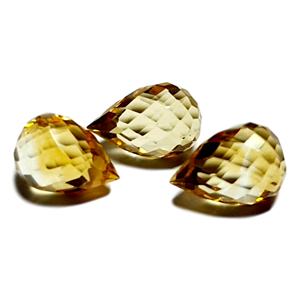 Piedra preciosa citrino Natural cortada en forma de lágrima facetada a mano de Color medio, piedras preciosas sueltas basadas en pedidos personalizados de alta calidad para joyería - Product Image 3