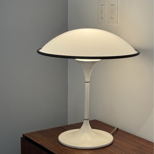 Lámpara de mesa cremosa estilo retro con forma de hongo, E27 LED, control táctil, cuida la vista, luz de escritorio para decoración de dormitorio - Product Image 2