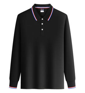 Camiseta Polo <span class=keywords><strong>de</strong></span> <span class=keywords><strong>manga</strong></span> <span class=keywords><strong>larga</strong></span> <span class=keywords><strong>para</strong></span> <span class=keywords><strong>hombre</strong></span> con estampado <span class=keywords><strong>de</strong></span> logotipo personalizado, Camiseta <span class=keywords><strong>de</strong></span> algodón sólido/tela personalizada - Product Image 3