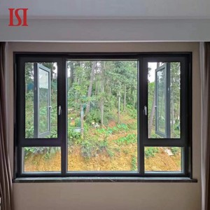 Thương hiệu hàng đầu kính đôi hợp kim nhôm cửa sổ Cửa Sổ Màu Xám biệt thự cách nhiệt xoay mở Áp lực gió P - Product Image 4