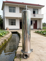 Préfiltre à eau industriel manuel à haute pression, boîtier en acier inoxydable de 2 mm d'épaisseur, à ouverture par pince, pour traitement des liquides