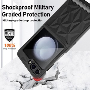เคสโทรศัพท์ลายเพชรพร้อมขาตั้งซ่อน โรงงานฮวนมินขายตรง ใช้ได้กับ Samsung Galaxy Z Flip ลด 50% - Product Image 4