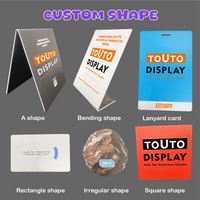 Panneau d'affichage triangulaire en PVC imprimé sur mesure Panneau de table à manger de forme personnalisée