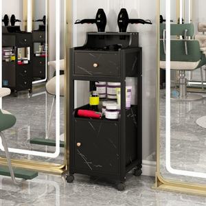 Carrito de Peluquería Móvil de Alta Calidad, Carrito de Herramientas de Belleza Negro para Salón de Belleza - Product Image 4