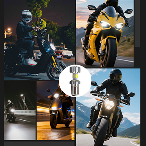 Nuevos Faros Delanteros Redondos para Motocicleta LED de Aluminio H4 Ba20d de Alta/Baja Intensidad, Resistentes al Agua, en Oferta - Product Image 4