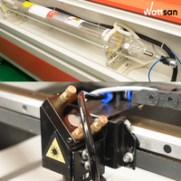 Wattsan 6040 ST 60w 80w Acrylique Contreplaqué Cuir Bureau CO2 Laser Gravure Machine De Découpe Écriture Sur Bois Machine Marquage Profond