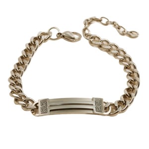 Pulsera de Cadena Curva de Acero Inoxidable al por Mayor para Hombre, Joyería de Moda Transfronteriza de Acero de Titanio - Product Image 5