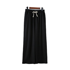 <span class=keywords><strong>Pantalon</strong></span> large en coton et <span class=keywords><strong>lin</strong></span> pour femmes été 2021 nouveau <span class=keywords><strong>pantalon</strong></span> ample <span class=keywords><strong>taille</strong></span> haute à jambe droite <span class=keywords><strong>grande</strong></span> <span class=keywords><strong>taille</strong></span> <span class=keywords><strong>pantalon</strong></span> décontracté mince - Product Image 2