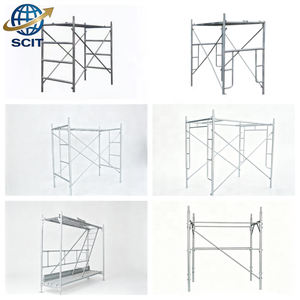 Piattaforma di Ponteggio Mobile con Ruote e Set di Scale, Pieghevole, Portatile, Leggera per Costruzioni e Manutenzione - Product Image 5