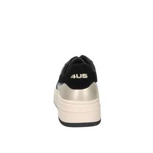 Sneakers per Ragazze 4Us Paciotti Nere 4BX104, Scarpe di Tela alla Moda - Product Image 2