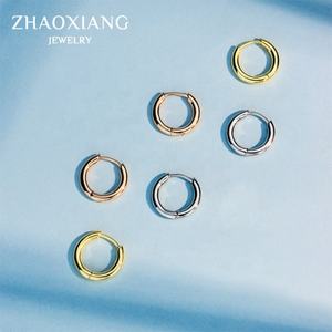 Boucles d'oreilles créoles en argent sterling 925 pour femmes et hommes, cadeau de mariage, bijoux en or, breloques - Product Image 6