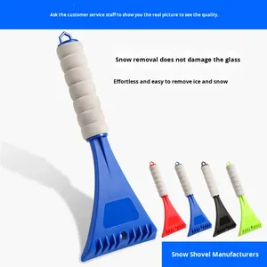 Pelle à neige colorée pour voiture, avec manche en plastique éponge EVA épaissi, grattoir à glace et neige - Product Image 3