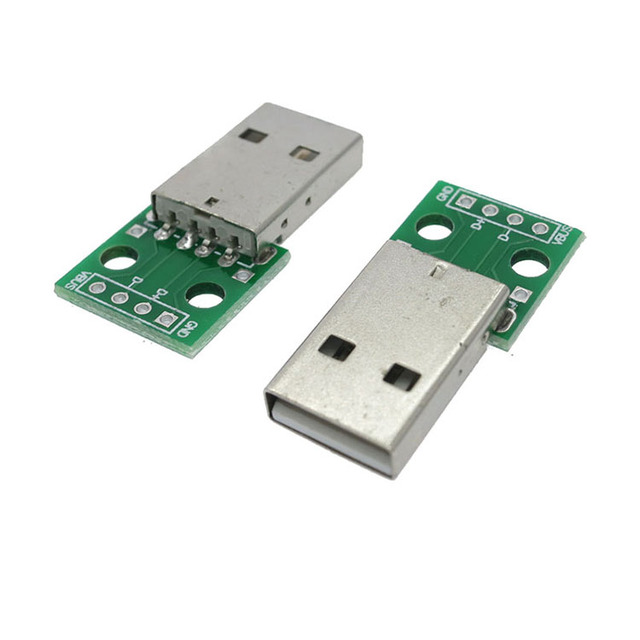 USB Male Connector / MINI MICRO USB to DIP Adapter 2.54mm 5pin Female Connector B Type USB2.0 Female PCB Converter