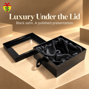 Maßgefertigte Kleine Papierbox-Verpackung Schwarze Parfüm-Papierbox für Parfüm, Duftöl, Nagellack - Product Image 1