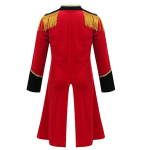 Giacca in Costume medievale cappotto uniforme da scena per adulti di Halloween Cosplay Showman Ringmaster Circus Dancewear - Product Image 2